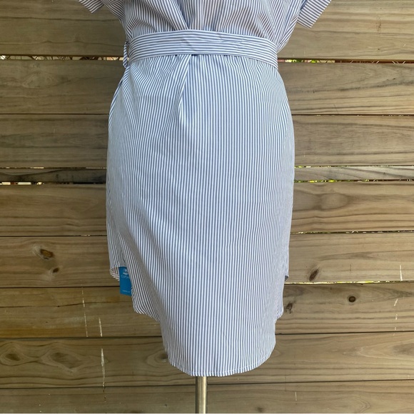 Belted Striped Button-Front Dress NWT Size S - Picture 10 of 12